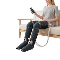 Nouveau masseur pneumatique transfrontalier à branchement direct pour les jambes, avec chaleur thérapeutique, sacs d'air, spa complet pour les pieds, pétrissage des mollets en trois sections et minuterie