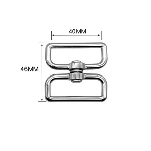 Connettore Girevole a Doppio Anello in Lega di Zinco, Fibbia Rotante a 360 Gradi per Cinghie di Borse e Guinzagli per Cani, Accessori Hardware - Product Image 4