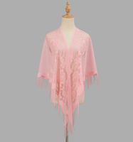 Ecowalson-Écharpe à franges vintage pour femme, châle à franges, col en V patchwork, châles en maille
