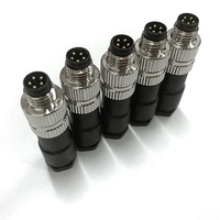 Conector Circular Automotriz Impermeable IP67 M8, 3P 5P 6P 8 Pines, Hembra y Macho, Contacto de Cobre, Corriente Nominal de 10A para Aplicaciones en PCB