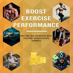 Gomitas Multifuncionales de Creatina Pre-Entrenamiento, Gomitas de Monohidrato de Creatina Pura, Gomitas de Creatina para Aumentar de Peso, Proporcionan Energía - Product Image 5