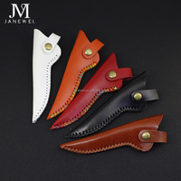 Étui pour ciseaux de barbier en cuir véritable personnalisé avec logo imprimé