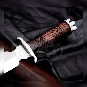 Hermoso cuchillo hecho a mano personalizado Funda de cuero espada de juguete regalo Ideal - Product Image 1