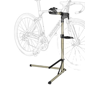 Support de réparation de vélo ROCKBROS, support de maintenance <span class=keywords><strong>pour</strong></span> vélo de route et <span class=keywords><strong>VTT</strong></span> avec <span class=keywords><strong>plateau</strong></span> à outils, réglable, pliable, support de travail <span class=keywords><strong>pour</strong></span> vélo, support de rangement - Product Image 1