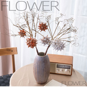 Ramo Artificiale di Eros Liquidambar con Bacche Naturali Essiccate, Effetto Realistico, per Decorazioni Matrimoniali e Vasi - Product Image 6