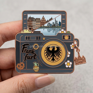 Imán de <span class=keywords><strong>nevera</strong></span> interactivo deslizante personalizado al por mayor, novedad, recuerdo de Frankfurt, Alemania, foto móvil, 25 años de fábrica, ODM - Product Image 1
