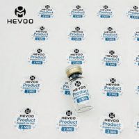 Étiquettes personnalisées pour flacons de peptides 2 ml, résistantes à la déchirure, avec options de données variables pour le suivi des échantillons de recherche