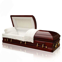 Ataúdes de Álamo Baratos al por Mayor de Fábrica, Ataúdes Funerarios Personalizados de Alta Calidad para Adultos