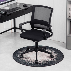 Ergonomic Office Chair <b>Adjustable</b> <b>Height</b> 47.5cm Backrest Conference Chair Swivel <b>Desk</b> Chair Black - Product Image 2