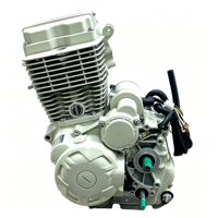Moteur de moto CG150 à cylindre large, refroidi par air, 4 temps, CDI, neuf, 150cc, embrayage automatique, électrique/à manivelle, assemblé