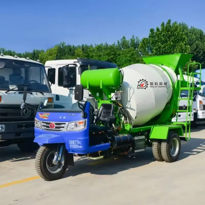 Manufacturer customized mixer truck  engineering machine  self feeding micro concrete mixer truck