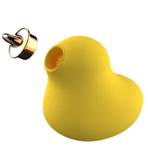 HAPPINESS DANCE Little Yellow Duck Soft Silicone Massager for Women Vibrator Sex Toys Clitoral Sucking Vibrators For Woman