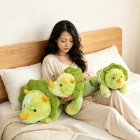 Almohada de Peluche de Triceratops Verde Degradado, Cojín de Dinosaurio Suave y Esponjoso para Sofá, Almohada para Dormir, Regalo para Niños Amantes de los Dinosaurios