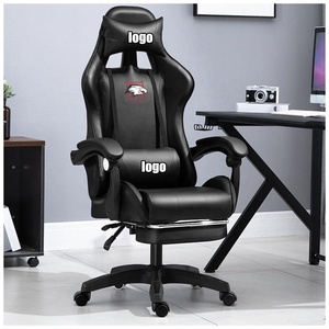 Venta al por mayor <span class=keywords><strong>CHAHO</strong></span> moderna de alta calidad de cuero PU Silla de juego de carreras Indonesia Camboya Rojo Negro Silla de juego con reposapiés - Product Image 3