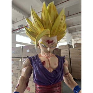 Estatuas de Dragon Ball Anime de tamaño real de Son Goku, <span class=keywords><strong>Gohan</strong></span> Vegeta, modelo de estatua de Super Saiyan a la venta - Product Image 1