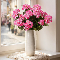 Neue Produktideen Künstliche Geranien-Blumen Seiden-Blumendekoration für Zuhause Wohnzimmer Hochzeitsdekoration