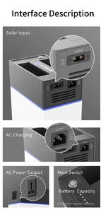 Hot <span class=keywords><strong>New</strong></span> 200 Wát 1kwh sản lượng cao xách tay Hydrogen Trạm điện 12V anh hùng ee1 năng lượng mặt trời Máy phát điện tốt nhất năng lượng mặt trời Máy phát điện cho cắm trại MPPT - Product Image 3