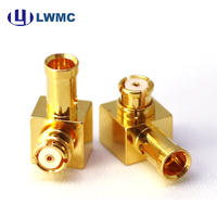 Connecteur femelle LWMC SMF à angle droit à souder pour câble Gore 3506 jusqu'à 18 GHz