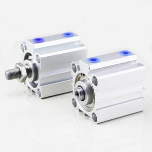 ราคากระบอกลมนิวแมติกแบบหมุนได้ขนาดเล็กปรับระยะชักได้ รุ่นมาตรฐาน Airtac SMC แบบสองชั้น - Product Image 4