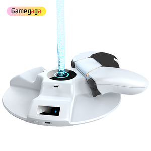 Support de charge pour manettes 3 en 1 X YZC-600 avec lumière RGB, support pour casque et station de charge double pour manettes avec voyant lumineux - Product Image 5