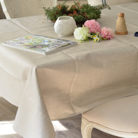 Nappe en lin lavé, élégante, style campagne française, blanche unie, avec effet froissé naturel, pour table à manger, décoration de mariage