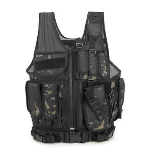 Breathable Lightweight Polyester Tactical Vest Chest Mounts Multi-Use <b>Security</b> Outdoor Training <b>Equipment</b> Comfortable - Product Image 5