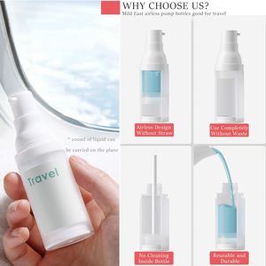 Flacon pulvérisateur sans air personnalisé pour brume corporelle et parfum, 30ml, 50ml, 75ml, 100ml, avec bouchon, emballage cosmétique, flacon de soin continu pour animaux de compagnie - Product Image 3