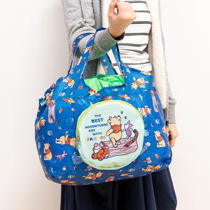 China Wholesale Eco Friendly Reusable Grocery Polyester Cartoon Pattern Foldable Shopping <b>Bag</b> with Handle Drawstring Closure - Product Image 6