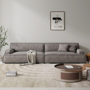Divano in Tessuto Minimalista Italiano a Tre Posti, Design Lineare con Tessuto Tecnico Opaco <span class=keywords><strong>per</strong></span> <span class=keywords><strong>Arredamento</strong></span> <span class=keywords><strong>Moderno</strong></span> del <span class=keywords><strong>Soggiorno</strong></span> - Product Image 2