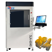 Printer 3D SLA Ukuran 600*400*400mm untuk Industri, Fotocuring Tertanam Presisi Tinggi, Model 2 Otomatis Stabil untuk Pabrik