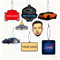 Diffuseur de parfum pour voiture en papier suspendu personnalisé de haute qualité avec logo, forme découpée sur mesure