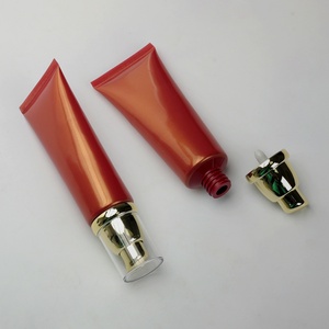 Luxury Customized Hand Cream Lotion Cosmetic Tube Round Plastic Squeeze Packaging Pump with Laminated Sun Daze Design - Product Image 5