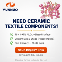 Ensemble de guides en céramique pour fil textile, guides en céramique assortis pour machine à filer et à tisser