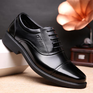 Outdoor <b>Height</b> <b>Increasing</b> Large Sized Shoes Men's Breathable And Fashionable Leather Shoes Business Formal Flat Casual Shoes - Product Image 2