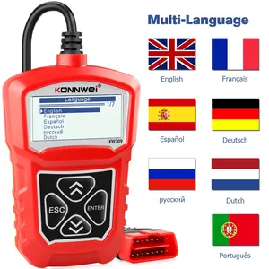 Konnwei <span class=keywords><strong>OBD1</strong></span> động cơ máy quét mã lỗi đọc kw309 ô tô máy quét OBD2 xe OBD Máy quét PK ELM327 sửa chữa chẩn đoán công cụ - Product Image 3