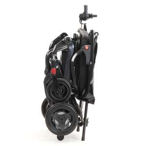 Fibra poderosa do carbono do motor que dobra o wheelchair elétrico leve com controlo a distância - Product Image 5