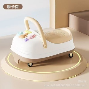 Baby <b>Walker</b> For 1-3 Years Old Kids With Lights Music Plastic <b>Frame</b> Toddler Scooter Sliding Toy Car - Product Image 2