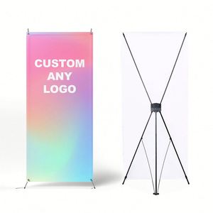 Stand de Exhibición Portátil y Resistente de PVC de 180x80cm para Ferias Comerciales, con Banner Impreso Personalizado - Product Image 4