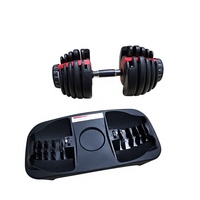 Ensemble d'haltères et de barres réglables et amovibles pour hommes, 24/40 kg, équipement de fitness domestique