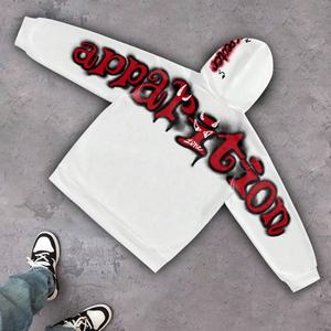 Camiseta Personalizada Vintage con Gráficos de Murciélagos y Letras, Bordado 3D, Estampado, Estilo Urbano, Casual, Hombros Caídos, Corte Holgado, Ecológica - Product Image 2