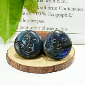 Оптовая продажа, натуральный хрустальный камень, Лунная богиня, резной лабрадорит, драгоценный камень, неперфорированный кулон - Product Image 4