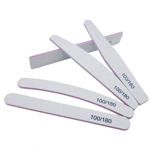 Lime à ongles professionnelle en gros, double face 100/180, personnalisable avec logo OEM, lime à ongles zébrée haut de gamme - Product Image 5