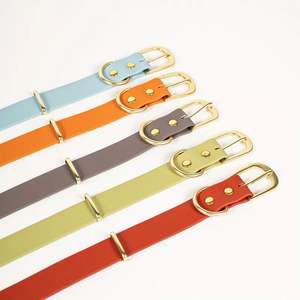 Ensemble Collier et Laisse de Dressage Imperméable pour Pitbull en TPU PVC Cuir Fourrure Décoratif Personnalisable à Imprimer Vente en Gros pour Chiens de Chasse Solide - Product Image 4