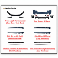 Kit de carrosserie extérieur de style M-Tech pour BMW Série 5 G30 G38 2021-2023, kit de conversion avec calandre