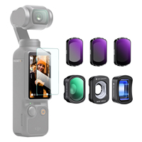 Objectif anamorphique K&F Concept 1,2X + objectif macro 10X + objectif grand angle + filtre ND8 + ND32 + ND128, ensemble de 6 filtres magnétiques pour Pocket 3