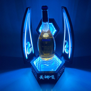 Exhibidor de Acrílico con Iluminación LED Azul Hielo para Botellas de Vino, Cócteles, Champán, KTV y Bares - Product Image 4