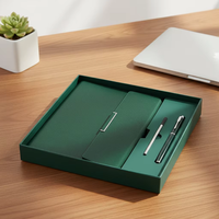 Set de Regalo de Cuaderno A5 de Cuero PU con Logotipo Personalizado, Tendencia 2026, con Bolígrafo y Caja de Regalo a Juego, para Uso Promocional Corporativo