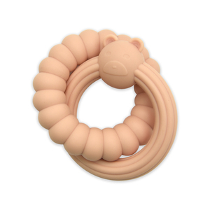 BHD venta al por mayor divertido Arco Iris Color silicona suave bebé mordedores recién nacido dentición juguetes conjunto BPA libre calmante cuentas pulsera anillo - Product Image 3