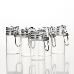 7ml Small Glass Bottle DIY Wish Drift Bottle Keychain Graduation Season Student Activities Gifts Decorative Pendant