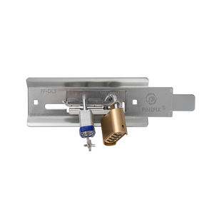 Candado Rectangular Resistente de Aleación de Zinc y Hierro Laminado, Impermeable, con Bloqueo de Palanca Única para Almacenamiento de Autoservicio, Llave Overlock - Product Image 5